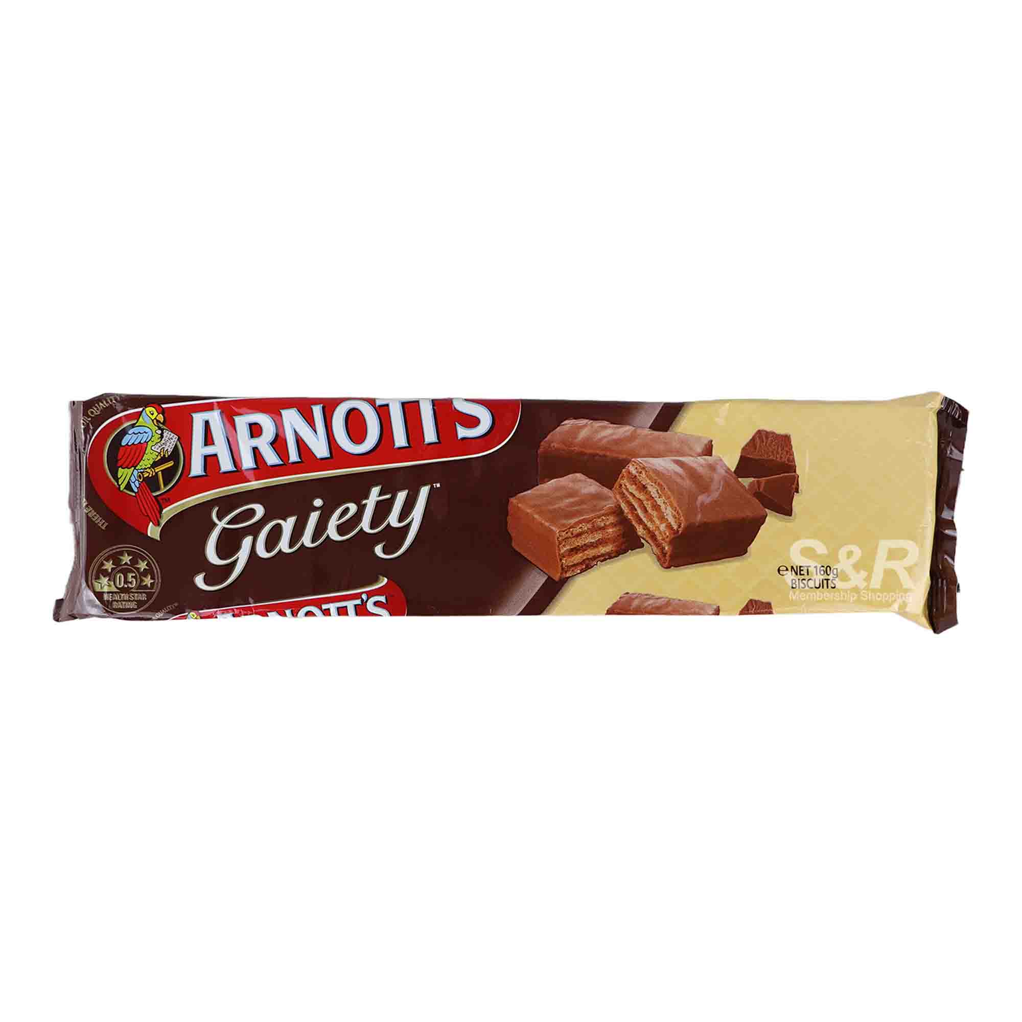 Arnott's Gaiety Chocolate Wafer 160g Arnott's Gaiety Chocolate Wafer 160g